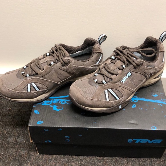Teva sneakers NWT in Box Brown with blue accents - Picture 3 of 3